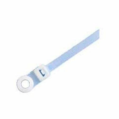 PROVISIONS 8 in. Cable Tie with Mounting Button Clear, 100PK PRO-191MB